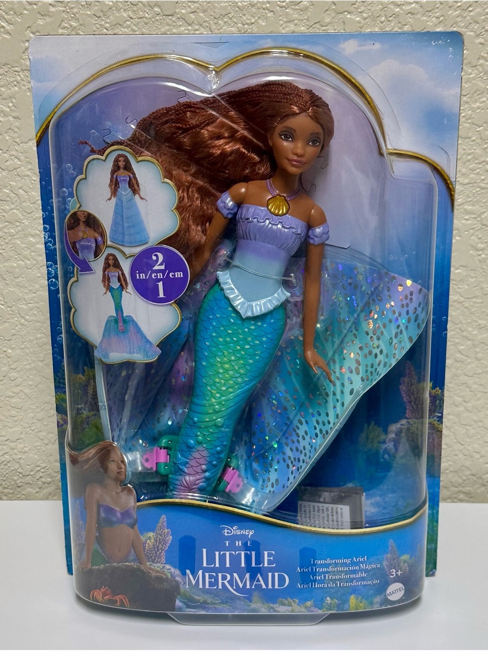 NEW IN BOX✨ The Little Mermaid Live Action Movie Transforming Ariel Barbie Doll